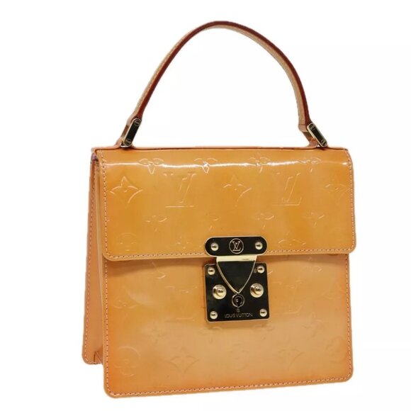 LOUIS VUITTON Vernis Spring Street Hand Bag Marshmallow Pink M91033 Auth - Picture 3 of 16